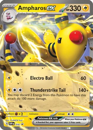 Ampharos ex - 016 16 - SV Scarlet & Violet Promo Cards Holofoil