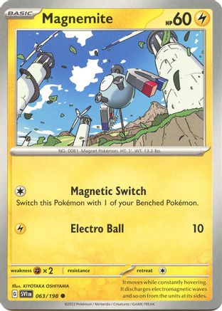 Magnemite 63 - SV01 Scarlet & Violet Base Set Reverse Holofoil