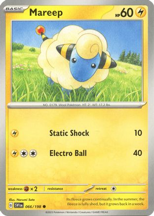 Mareep 66 - SV01 Scarlet & Violet Base Set Reverse Holofoil