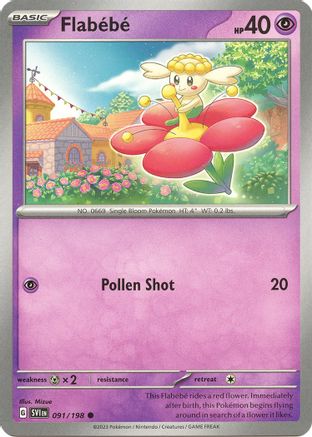 Flabebe 91 - SV01 Scarlet & Violet Base Set Reverse Holofoil