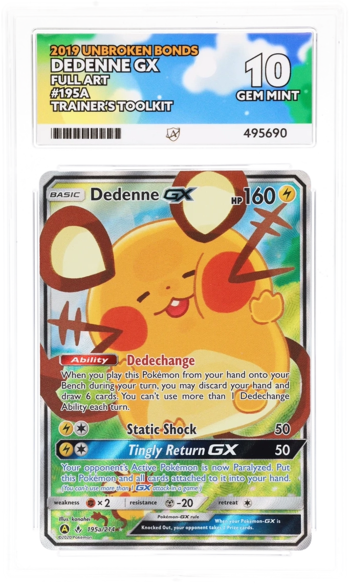 Dedenne GX 195A - Ace 10 - Unbroken Bonds