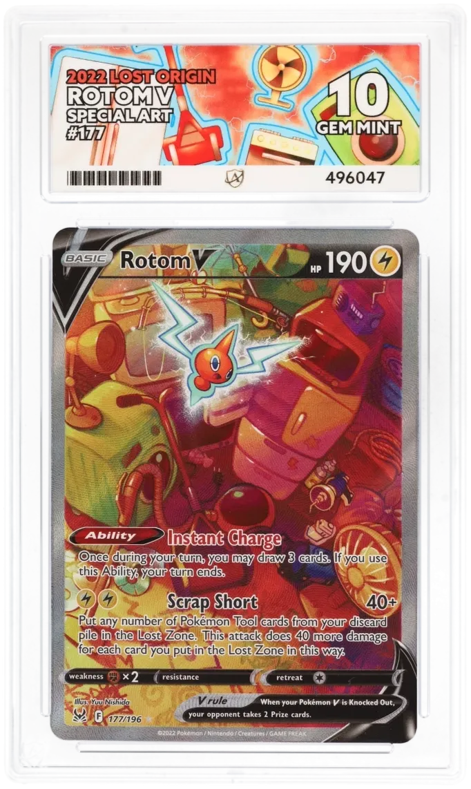 ACE 10 - Rotom V - 177/196 - Special Art - Lost Origin - Pokemon