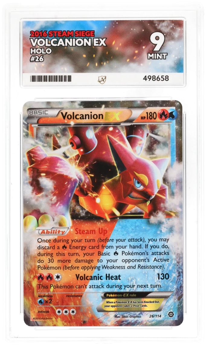 Volcanion EX Holo - Ace 9 - Steam Siege
