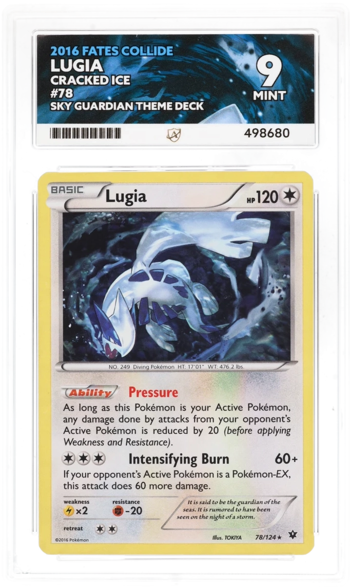 Lugia Cracked Ice 78/124 - Ace 9 - Fates Collide