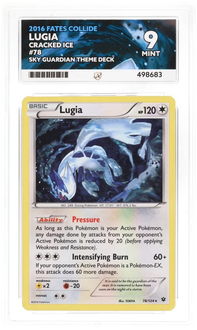 Lugia Cracked Ice 78/124 - Ace 9 - Fates Collide