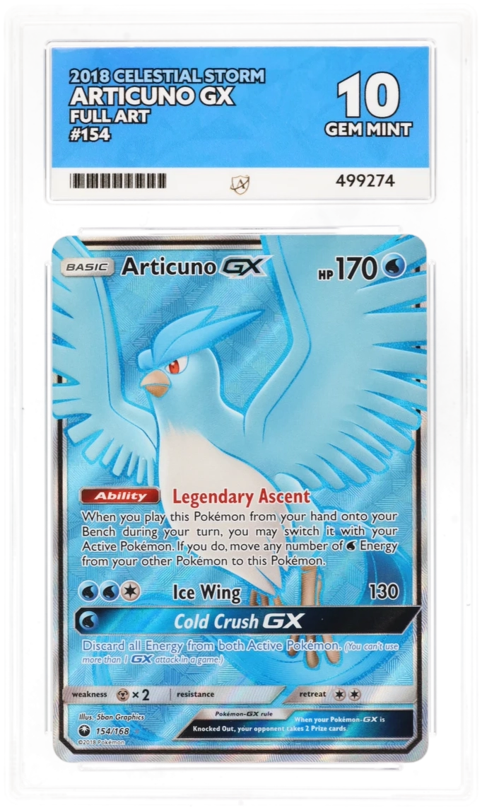 ACE 10 - Articuno GX - 154/168 - Celestial Storm - Pokemon