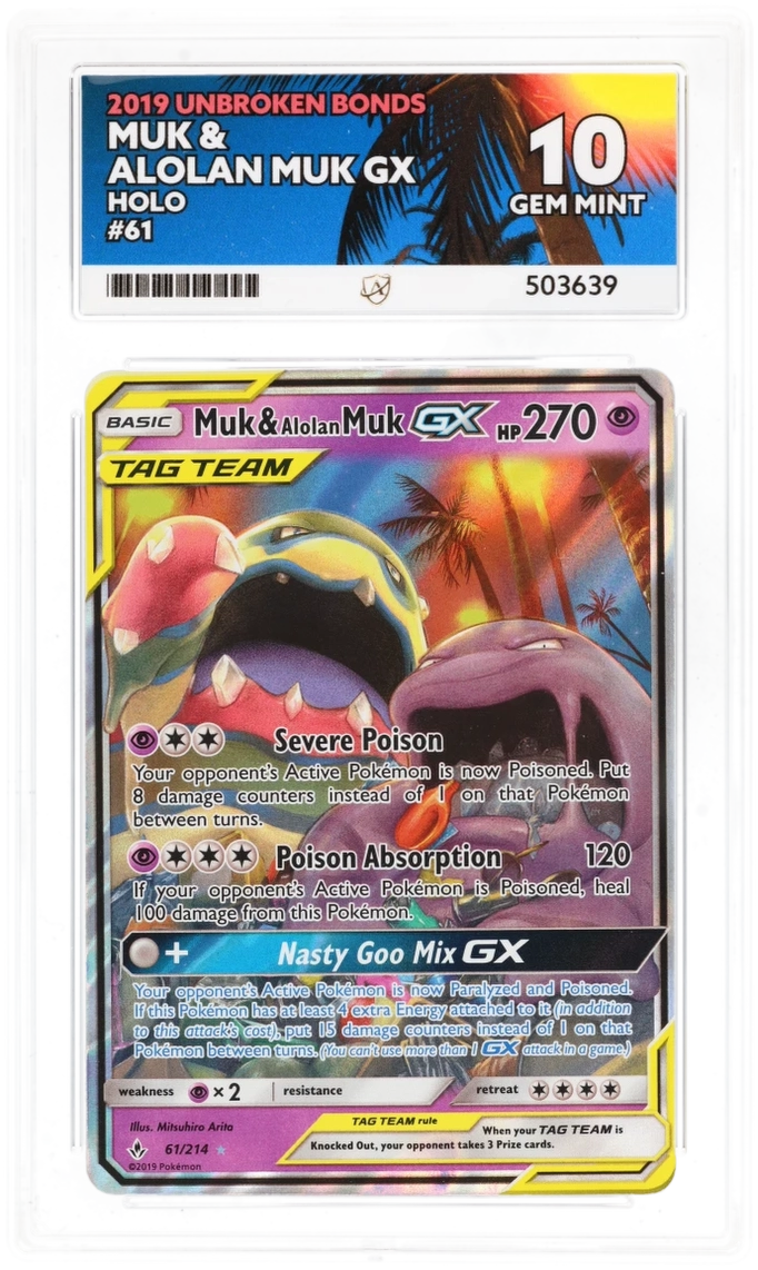 ACE 10 - Muk & Alolan Muk GX - 61/214 - Unbroken Bonds - Pokemon