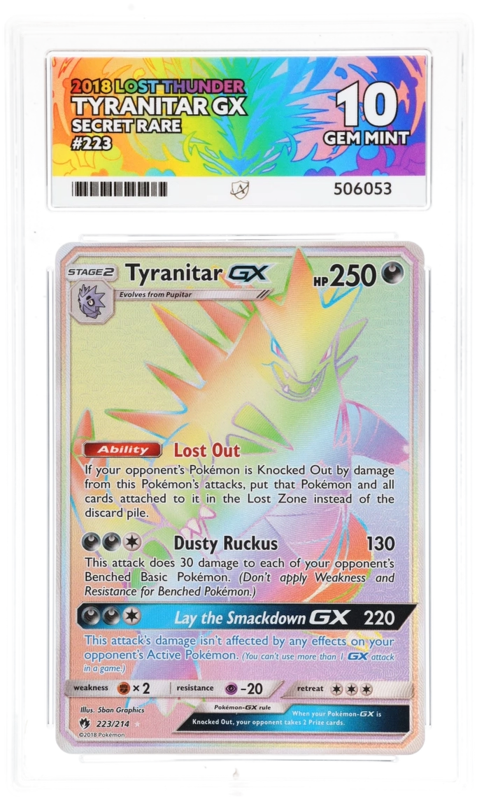 ACE 10 - Tyranitar GX - 223/214 - Lost Thunder - Pokemon