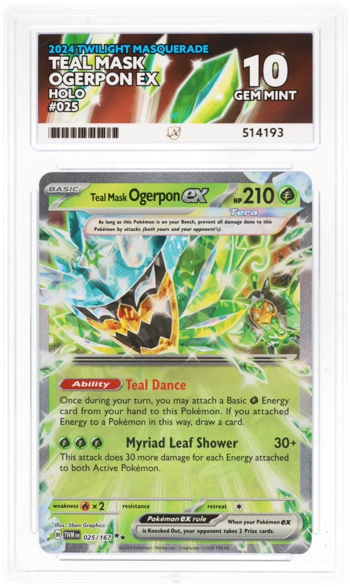 ACE 10 - Teal Mask Ogerpon ex - 025/167 - Twilight Masquerade - Pokemon