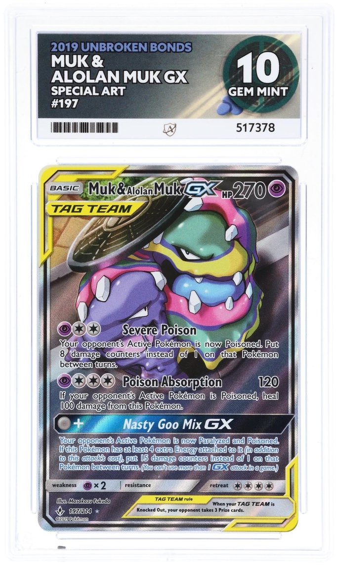 ACE 10 - Muk & Alolan Muk GX - 197/214 - Unbroken Bonds - Pokemon