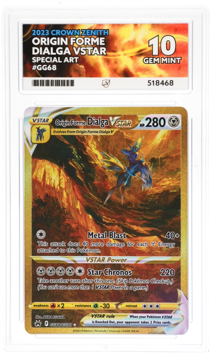 gold pokemon cards crown zenith Giratina VSTAR GG69 GG70 Case | Crown Zenith