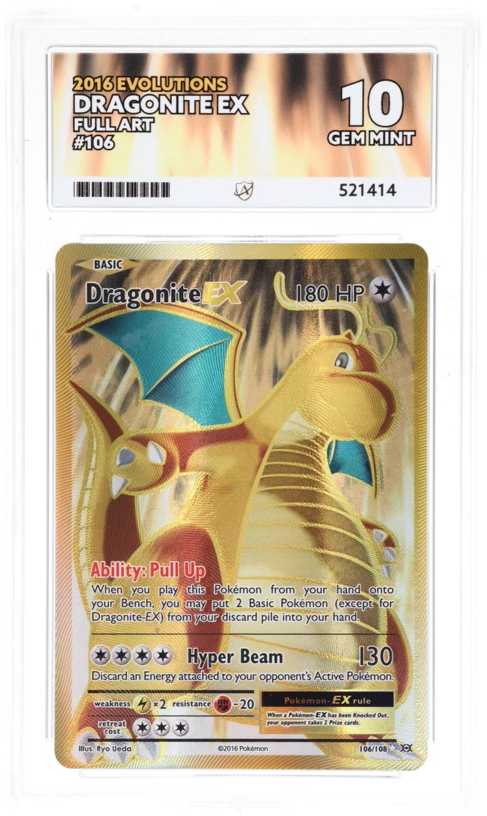 Dragonite ex Full Art 106/108 - Ace 10 - 2016 Evolutions – PokeRand