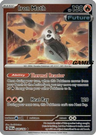 Iron Moth - 028/182 (EB Games Promo) 28 - Miscellaneous Cards & Products Holofoil