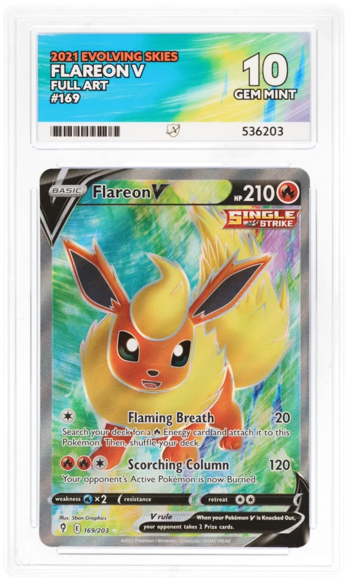 ACE 10 - Flareon V - 169/203 - Evolving Skies - Pokemon