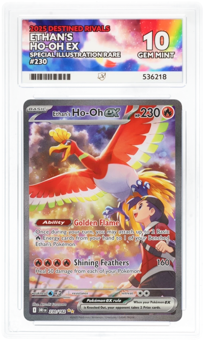 ACE 10 - Ethan's Ho-Oh ex - 230/182 - Destined Rivals - Pokemon  PokeRand
