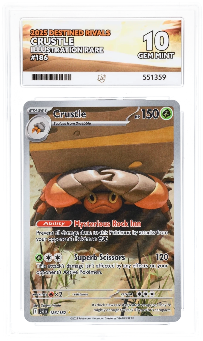 ACE 10 - Crustle - 186/182 - Destined Rivals - Pokemon