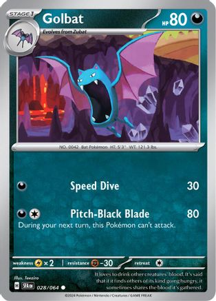 Golbat 28 - SV Shrouded Fable Reverse Holofoil