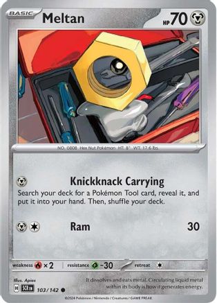 Meltan 103 - SV07 Stellar Crown Reverse Holofoil