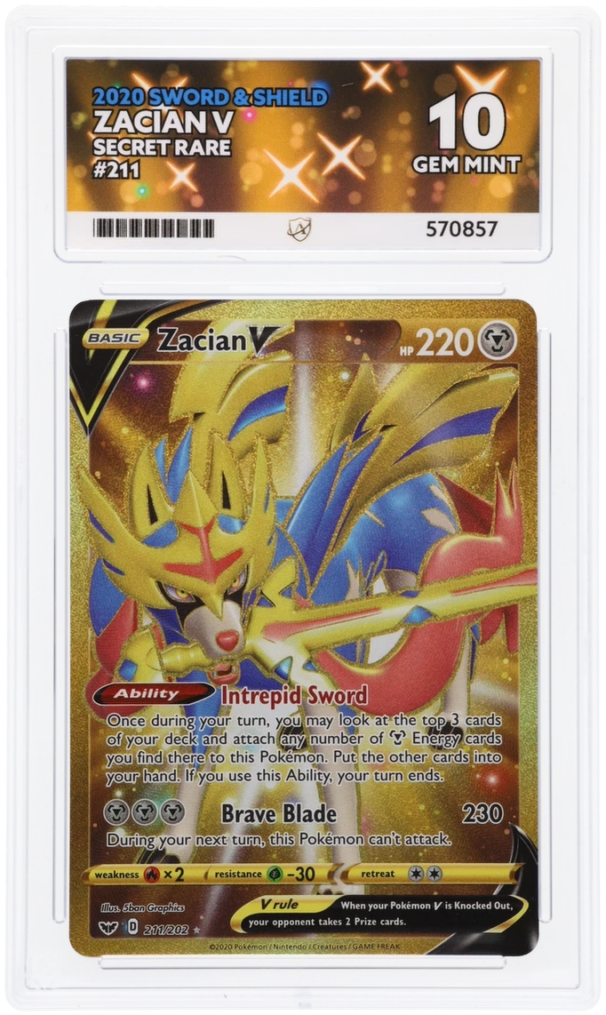 ACE 10 - Zacian V - 211/202 - Sword & Shield - Pokemon