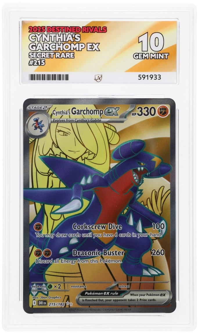 ACE 10 - Cynthia's Garchomp ex - 215/182 - Destined Rivals - Pokemon