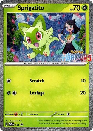 Sprigatito 191 - SV Scarlet & Violet Promo Cards