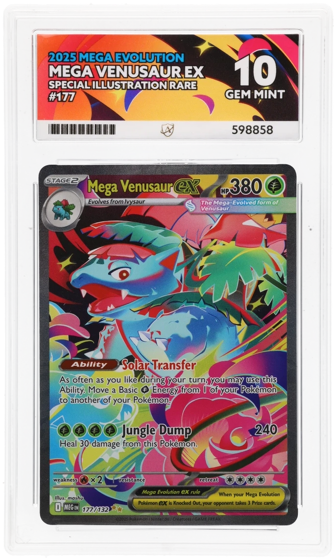 pokemon card mega venusaur Mega Venusaur EX SIR 177 - Ace 10