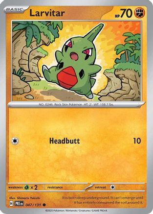 Larvitar 47 - SV Prismatic Evolutions Reverse Holofoil