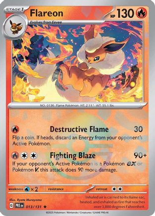 Flareon (Poke Ball Pattern) - SV Prismatic Evolutions