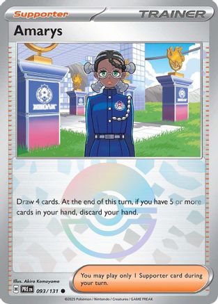 Amarys - 093/131 (Poke Ball Pattern) - SV Prismatic Evolutions