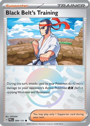 Black Belt's Training - 099/131 (Poke Ball Pattern) - SV Prismatic Evolutions