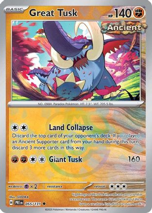Great Tusk (Master Ball Pattern) - SV Prismatic Evolutions