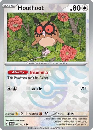 Hoothoot (Master Ball Pattern) - SV Prismatic Evolutions