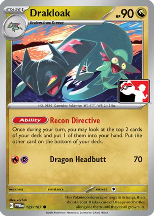 Drakloak 129 - Prize Pack Series Cards Holofoil