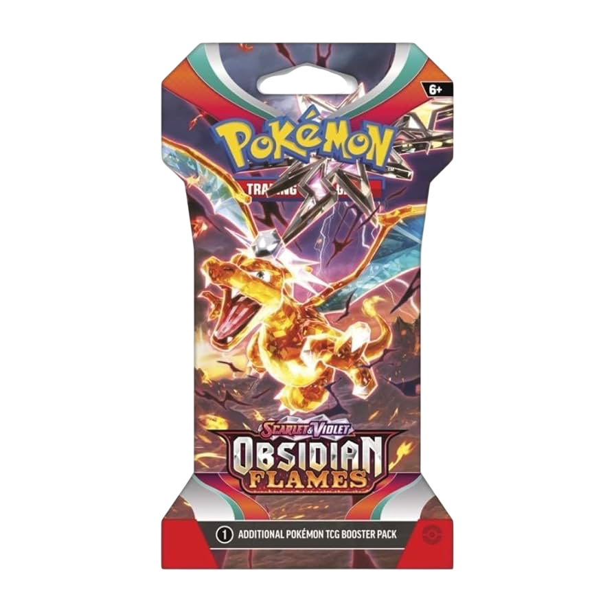 SINGLE PACK - Sleeved Booster Pack- Scarlet and Violet Obsidian Flames