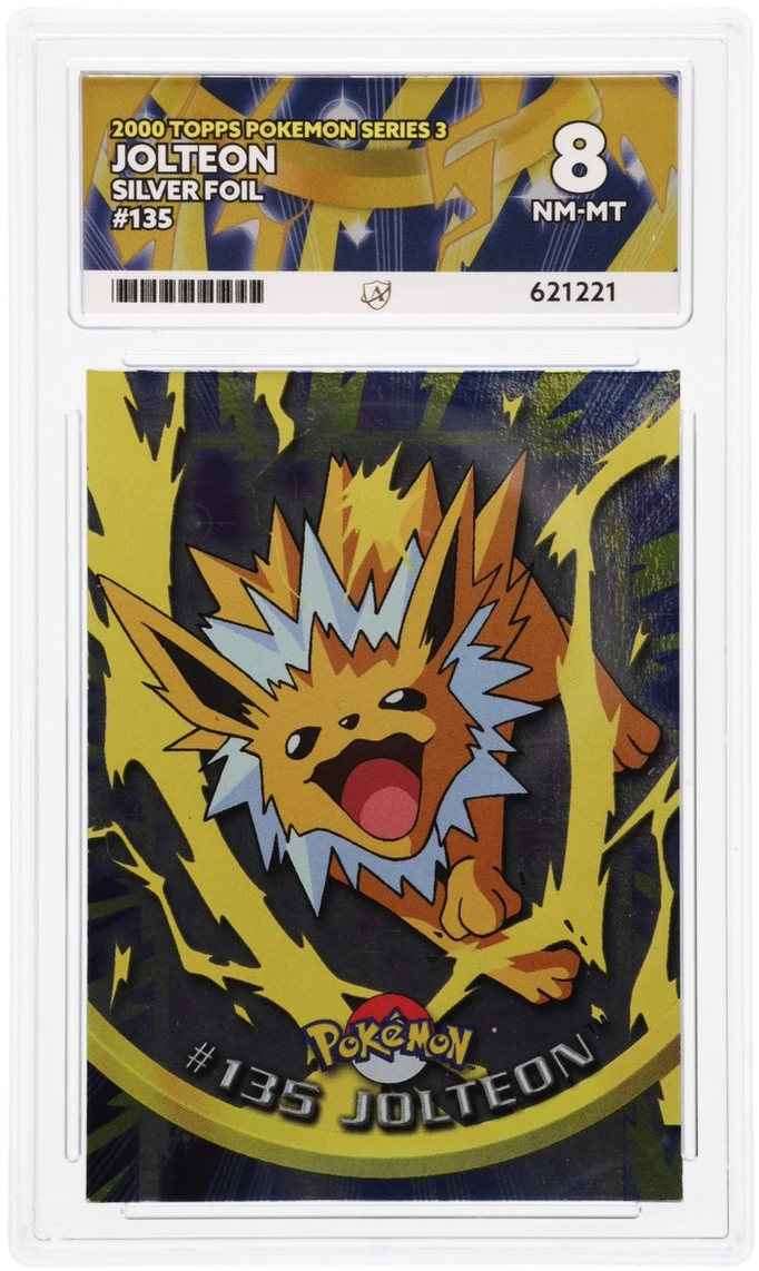 Jolteon 135 - Ace 8 - 2000 Topps Pokemon Series 3