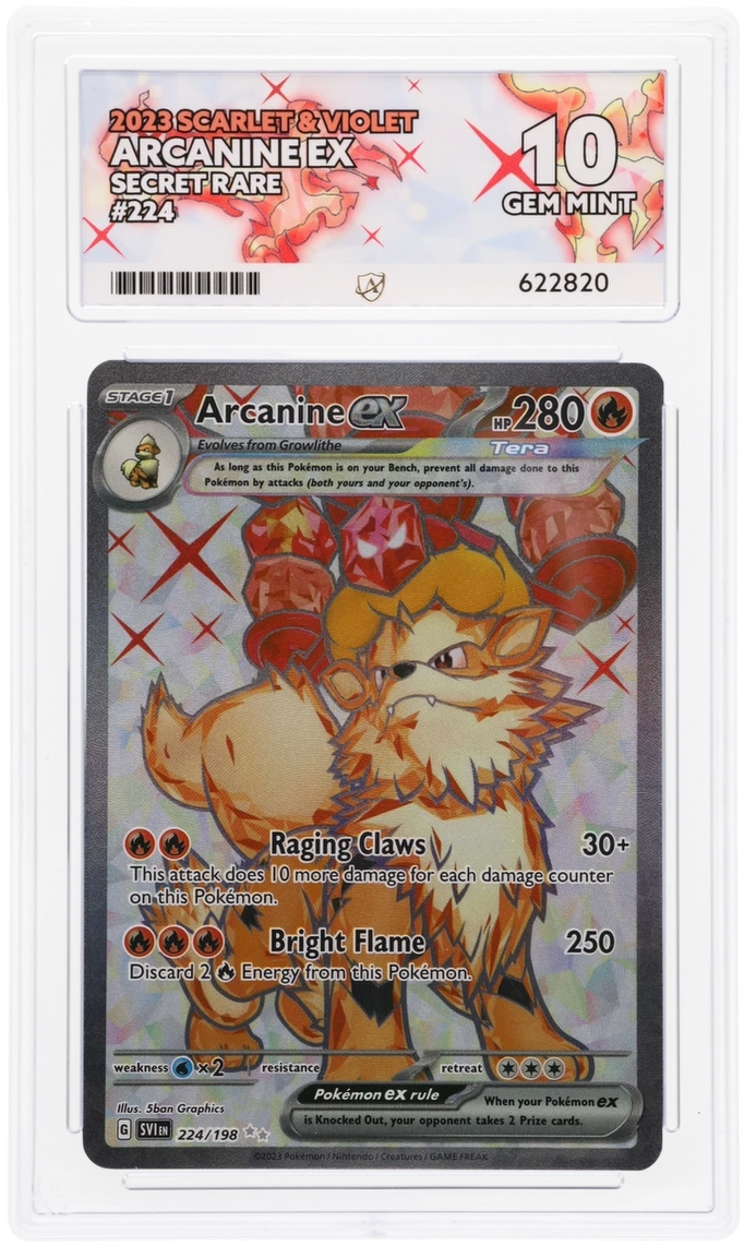 ACE 10 - Arcanine ex - 224/198 - Scarlet & Violet - Pokemon