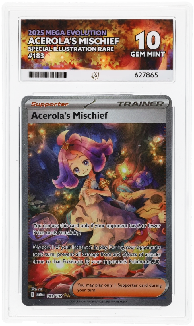 Acerola's Mischief SIR 183 - Ace 10 - Mega Evolution PokeRand Acerola's Mischief SIR 183 - Ace 10 - Mega Evolution PokeRand