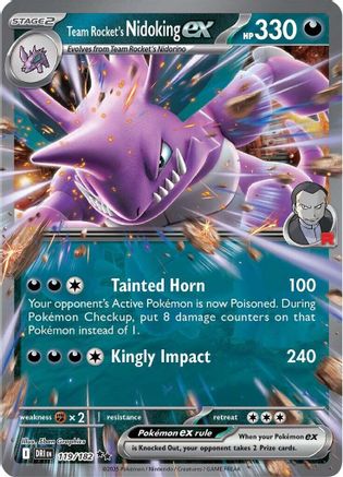 Team Rocket's Nidoking ex - 119/182 119 - SV10 Destined Rivals Holofoil