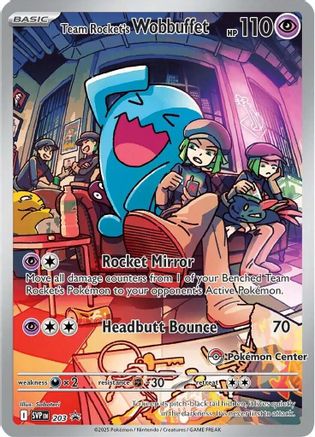 Team Rocket's Wobbuffet (Pokemon Center Exclusive) 203 - SV Scarlet & Violet Promo Cards Holofoil