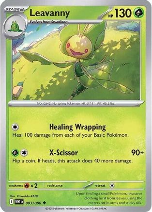 Leavanny 3 - SV White Flare Reverse Holofoil