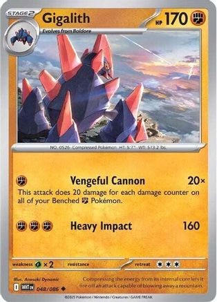 Gigalith 48 - SV White Flare Reverse Holofoil