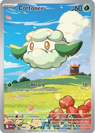 Cottonee - 090/086 90 - SV White Flare Holofoil