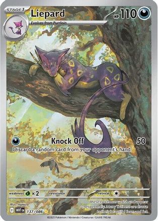 Liepard - 137/086 137 - SV White Flare Holofoil