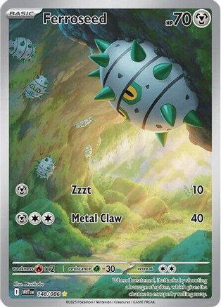 Ferroseed - 148/086 148 - SV White Flare Holofoil