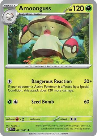 Amoonguss 11 - SV Black Bolt Reverse Holofoil