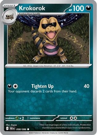 Krokorok 58 - SV Black Bolt Reverse Holofoil