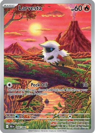 Larvesta - 099/086 99 - SV Black Bolt Holofoil