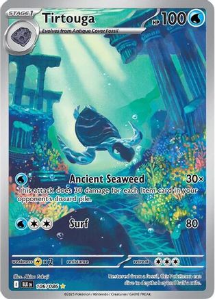 Tirtouga - 106/086 106 - SV Black Bolt Holofoil