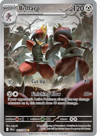 Bisharp - 143/086 143 - SV Black Bolt Holofoil