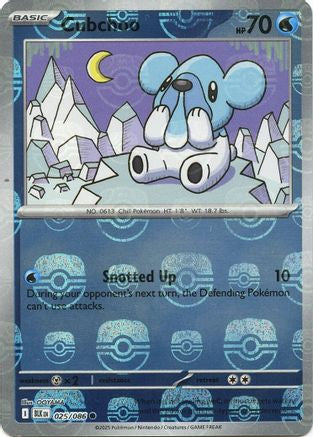 Cubchoo - 028/086 (Master Ball Pattern) 28 - SV Black Bolt Holofoil
